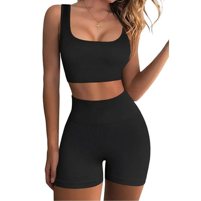 Two Piece Women Clothing Activewear Gym Yoga Sets
